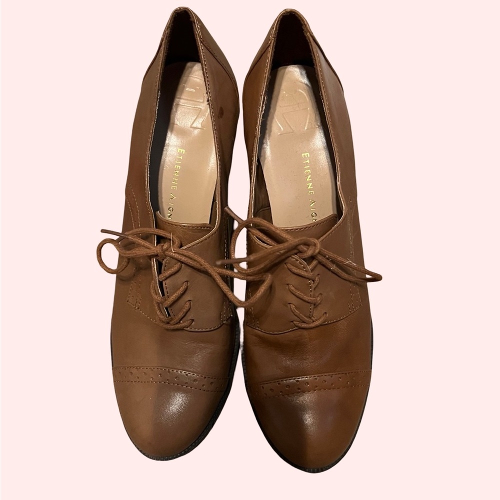 Etienne Aigner EUC Jodell Oxford Pumps Brown Size 9.5